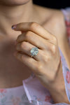 GIA Certified 8.01 Carat Radiant Cut Diamond Three Stone Engagement Ring in Platinum