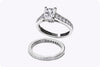 Cartier 1895 1.03 Carat Radiant Cut Engagement Ring and Wedding Band Set