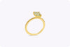 GIA Certified 1.35 Carat Radiant Cut Yellow Diamond Solitaire Engagement Ring in Yellow Gold