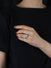 10.01 Carat Radiant Cut Diamond Three-Stone Engagement Ring in Platinum