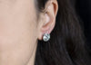 11.46 Carat Total Brilliant Round Diamond Stud Earrings in Platinum
