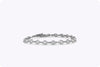 2.87 carats Total Round Brilliant Diamond Bracelet by the Yard in Platinum