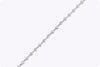 2.87 carats Total Round Brilliant Diamond Bracelet by the Yard in Platinum