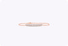 0.91 Carats Total Open-Work Brilliant Round Diamond Bracelet in Rose Gold