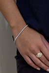 4.03 Carat Total Brilliant Round Diamond Tennis Bracelet in White Gold