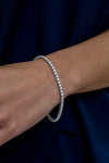 4.93 Carat Total Brilliant Round Diamond Tennis Bracelet in White Gold