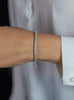 5.63 Carats Total Oval Cut Diamond Tennis Bracelet in White Gold