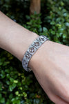 6.30 Carat Total Brilliant Round Diamond Art Deco Fashion Bracelets