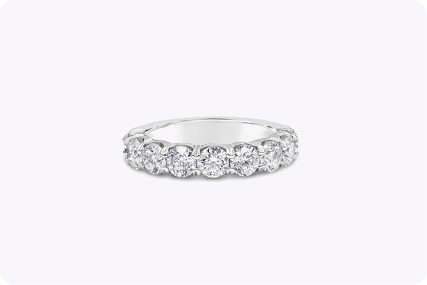 2.13 Round Cut Diamond Nine-Stone Wedding Band