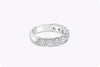 Timeless 2.13-carat round brilliant diamond nine-stone wedding band