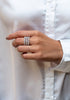 11.75 Carat Total Fancy Cut Open-Work Diamond Eternity Ring in White Gold