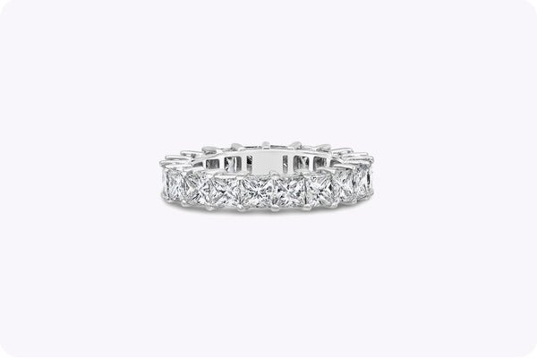 Princess Cut Diamond Eternity Wedding Band