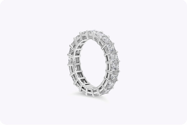 Princess Cut Diamond Eternity Wedding Band