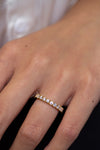 1.37 Carat Total Round Diamond Eternity Wedding Band Ring in Yellow Gold