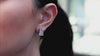 GIA Certified 14.22 Carat Total Emerald Cut Diamond Stud Earrings in Platinum